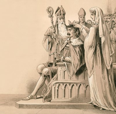 Coronation of Bruce by English School